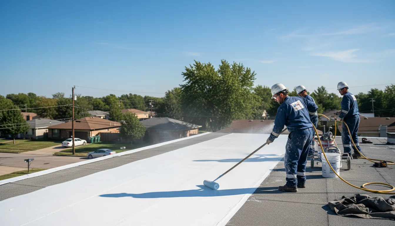 Commercial roof coating in Graham, NC near me